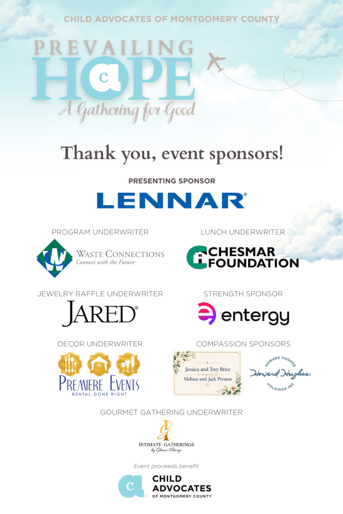 Event sponsors sign