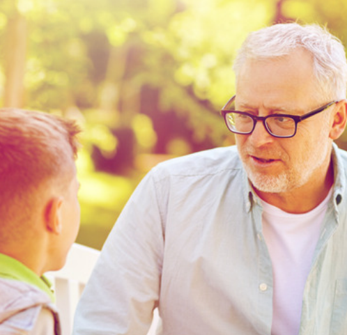 Advocate and Child Talking